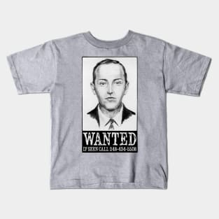 D. B. Cooper Wanted Poster - Call to Get Rick Rolled Kids T-Shirt